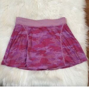 Danskin Now pink & purple camo skort/tennis skirt girls Large (10-12)